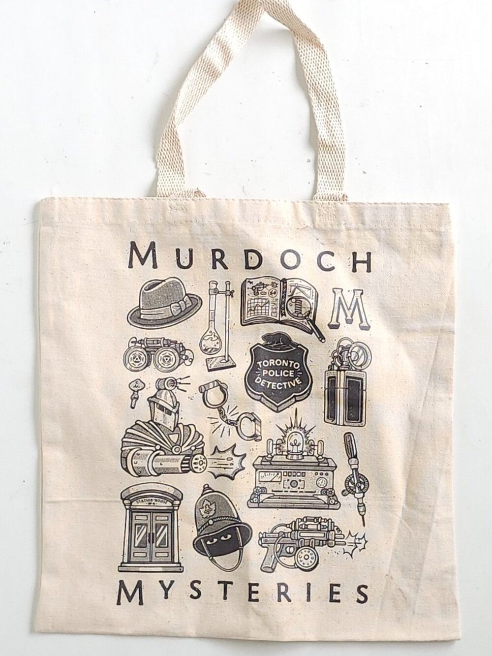 MURDOCH MYSTERIES TOTE BAG TV SHOW Murdoch Icons Bag BNWOT